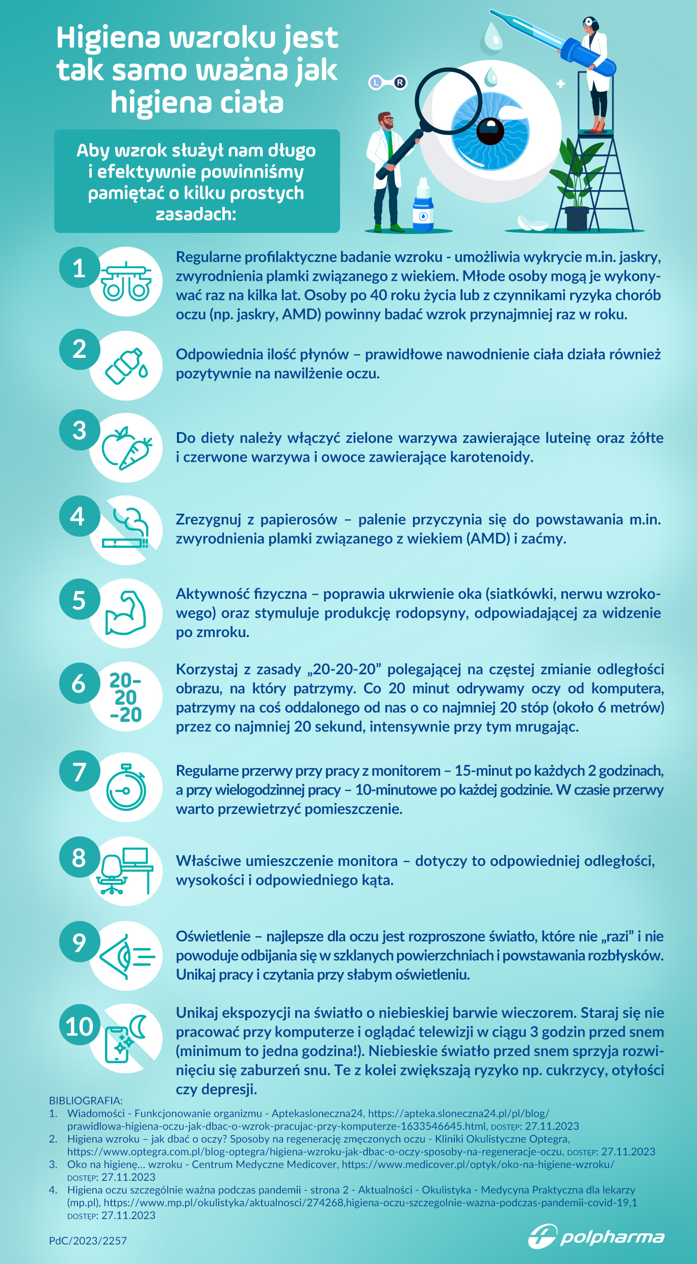 zasady higieny wzroku